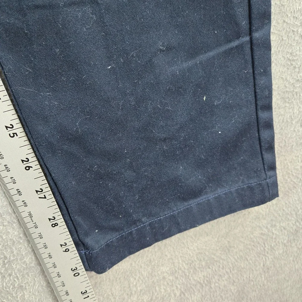 Volcom Men Pants 32 Blue Chino Straight Pockets Mid Rise Polyester‎ 30 in Inseam
